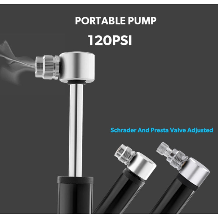 Manual Mini Portable Bicycle Aluminum Alloy Pump + Plastic glue-free tire patch + Tire lever (Red)