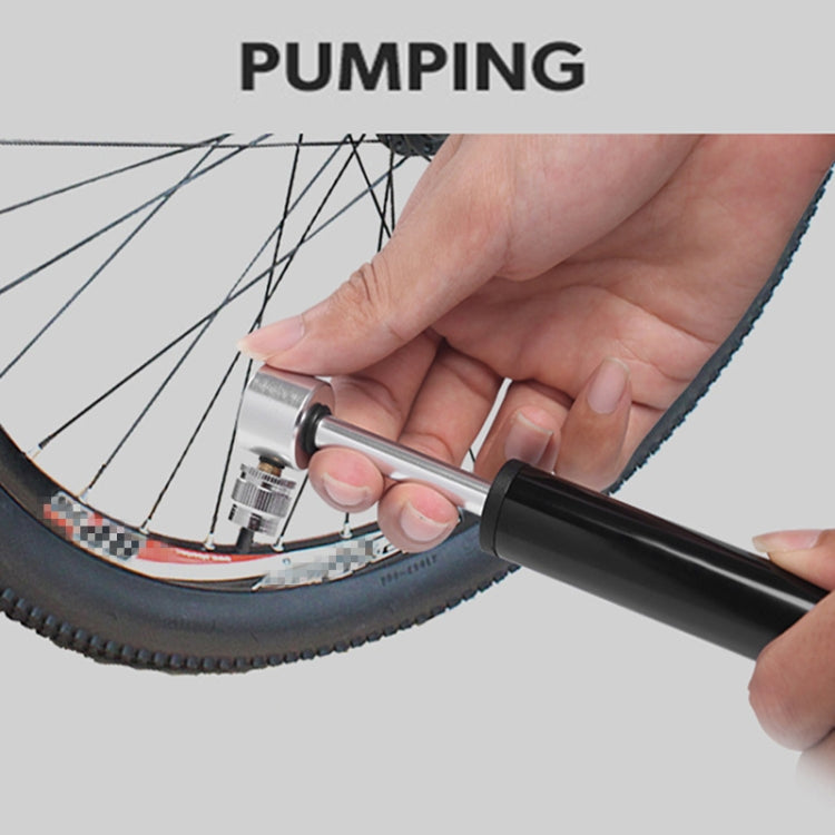 Manual Mini Portable Bicycle Aluminum Alloy Pump + Plastic glue-free tire patch + Tire lever (Red)