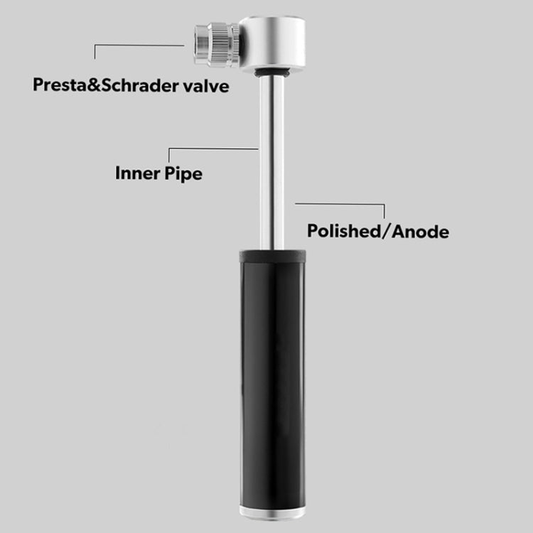 Manual Mini Portable Bicycle Aluminum Alloy Pump + Plastic glue-free tire patch + Tire lever (Red)