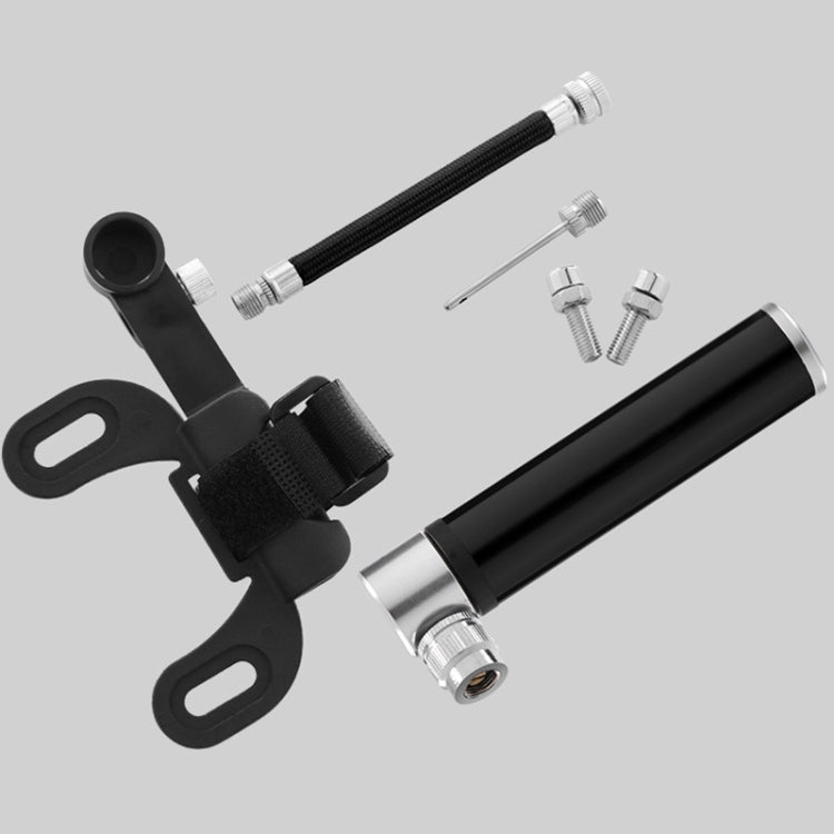 Manual Mini Portable Bicycle Aluminum Alloy Pump + Plastic glue-free tire patch + Tire lever (Red)