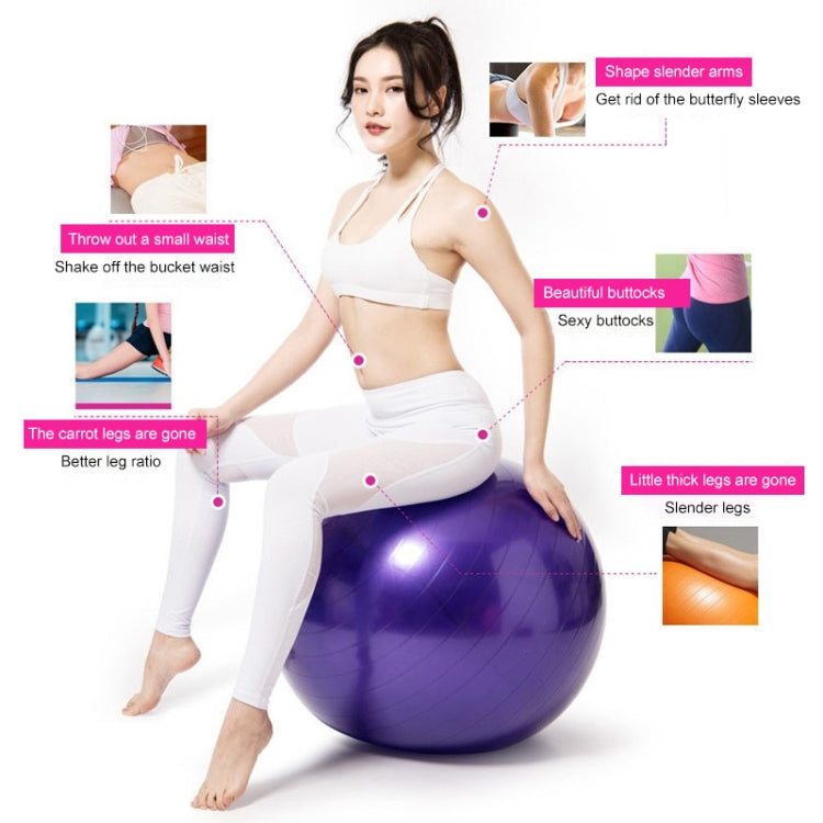 Thickening Explosion-proof Big Yoga Ball Sport Fitness Ball Environmental Pregnant Yoga Ball, Diameter: 65cm, 65cm(Pink), 65cm(Blue), 65cm(Purple)