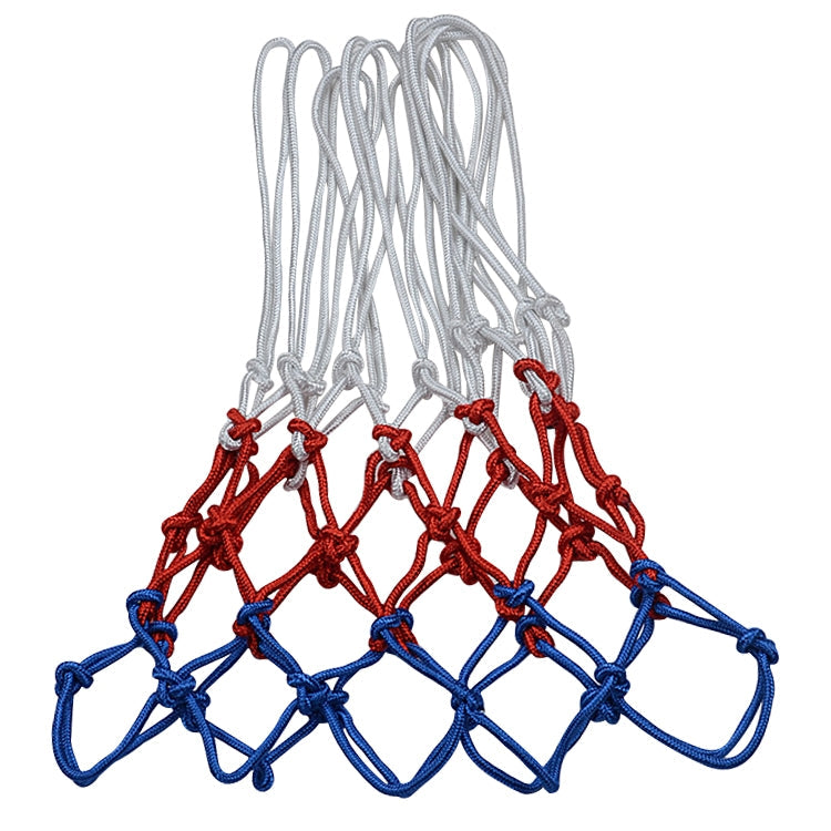 Regular Edition Polyester Rope Basketball Frame Net (White Red Blue), Regular Edition