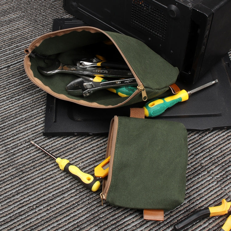 17 x 11.5 x 4cm Electrician Repair Hardware Tool Carrying Bag, 17 x 11.5 x 4cm (Khaki), 17 x 11.5 x 4cm (Grey), 17 x 11.5 x 4cm (Forest Green), 17 x 11.5 x 4cm (Army Green)