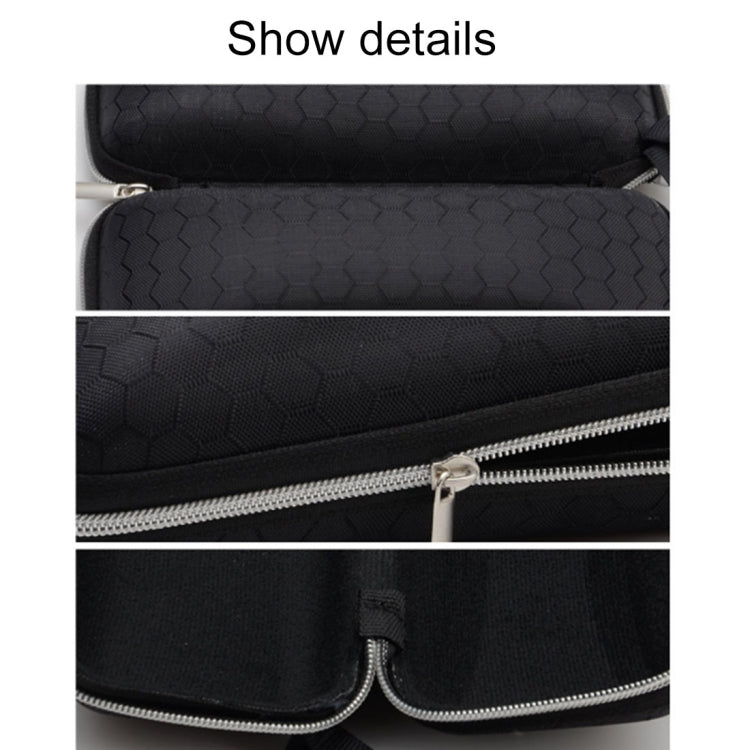 Sunglasses Crush Resistance Zipper Glasses Case Box, Size: 17*7*6cm (Black)