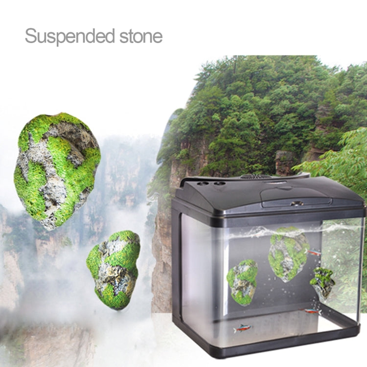 Aquarium Decoration Floating Pumice Suspended Stone Artificial Fish Tank Acuarios Moss Flying Rock Aquatic Ornament Landscape, Large Size: 13.0 x 21.0cm, Floating Stone Large Size: 13.0 x 21.0cm