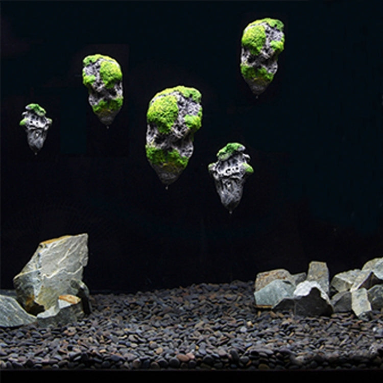 Aquarium Decoration Floating Pumice Suspended Stone Artificial Fish Tank Acuarios Moss Flying Rock Aquatic Ornament Landscape, Large Size: 13.0 x 21.0cm, Floating Stone Large Size: 13.0 x 21.0cm