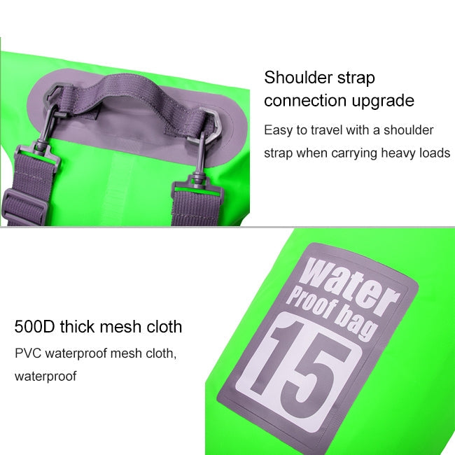 Outdoor Waterproof Dry Dual Shoulder Strap Bag Dry Sack, Capacity: 20L, 20L