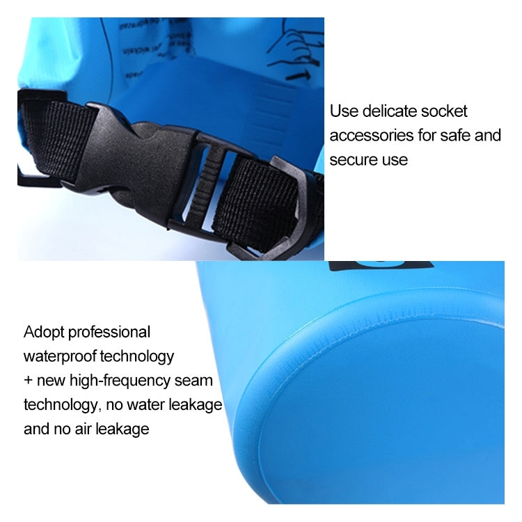 Outdoor Waterproof Bag Dry Sack PVC Barrel Bag, Capacity: 2L
