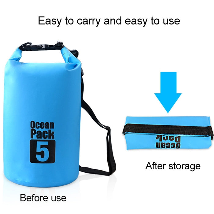 Outdoor Waterproof Double Shoulder Bag Dry Sack PVC Barrel Bag, Capacity: 20L, Capacity: 20L (Black), Capacity: 20L (Dark Blue), Capacity: 20L (Orange), Capacity: 20L (Pink), Capacity: 20L (Green), Capacity: 20L (Sky Blue), Capacity: 20L (Yellow)