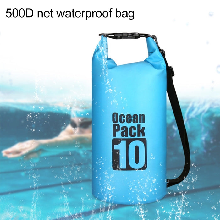 Outdoor Waterproof Double Shoulder Bag Dry Sack PVC Barrel Bag, Capacity: 20L, Capacity: 20L (Black), Capacity: 20L (Dark Blue), Capacity: 20L (Orange), Capacity: 20L (Pink), Capacity: 20L (Green), Capacity: 20L (Sky Blue), Capacity: 20L (Yellow)