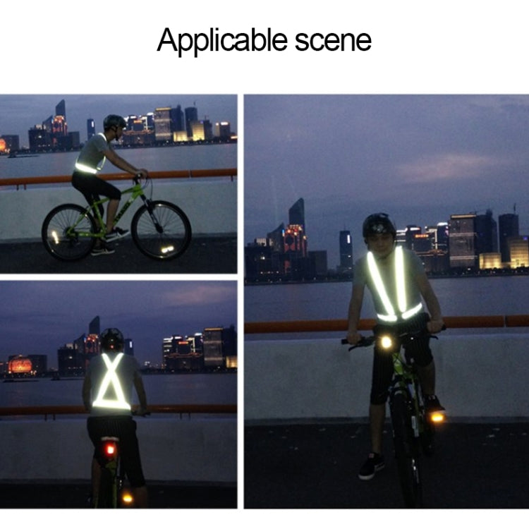Night Riding Running Reflective Safety Vest (Neon Green), Night Riding Vest
