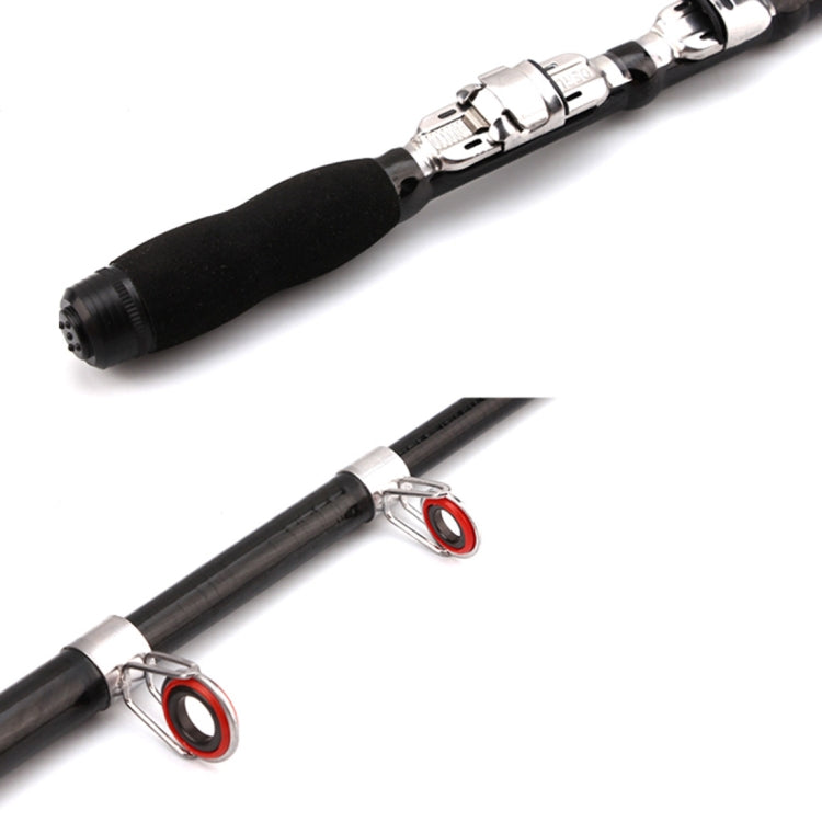 37cm Portable Telescopic Sea Fishing Rod Mini Fishing Pole, Extended Length : 2.3m, 2.3m