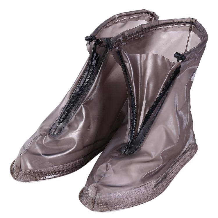 Fashion PVC Non-slip Waterproof Thick-soled Shoe Cover Size: XL, Size: XL