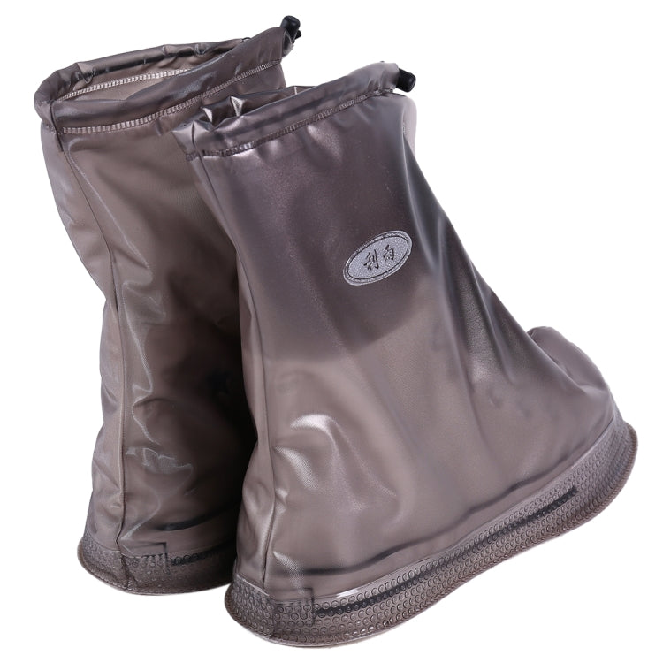 Fashion PVC Non-slip Waterproof Thick-soled Shoe Cover Size: XL, Size: XL