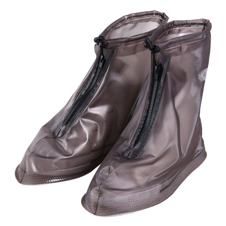 Fashion PVC Non-slip Waterproof Thick-soled Shoe Cover Size: XL, Size: XL