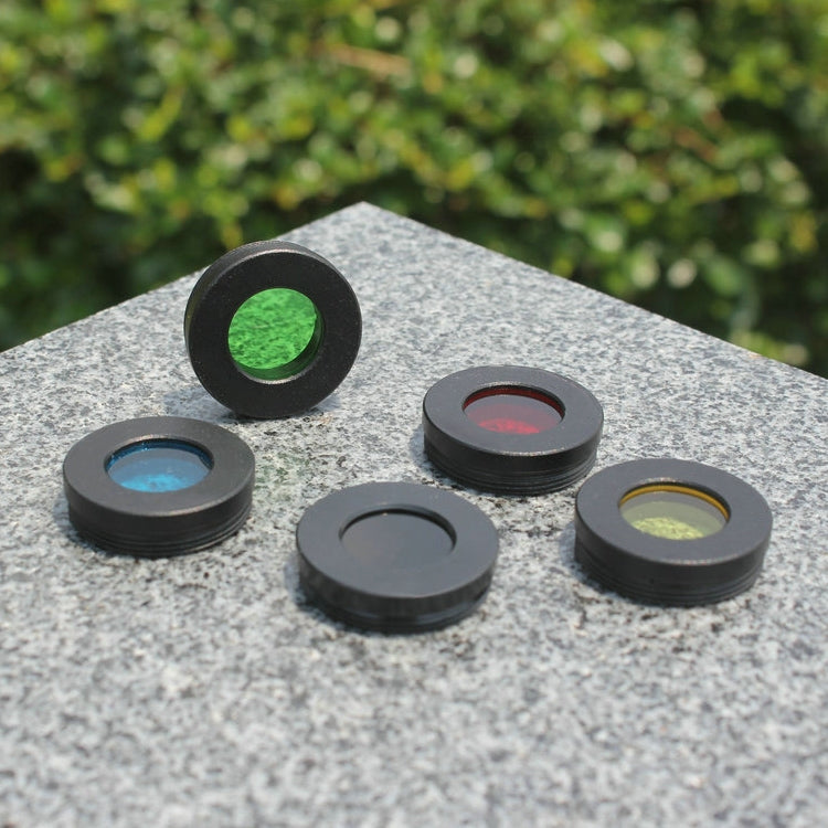 Datyson 5P9954 Astronomical Telescope Accessories 1.25 inch Planet Moon Nebula Filter Neutral Edition, Black, Orange, Pink, Green, Blue, Purple, Red, Yellow