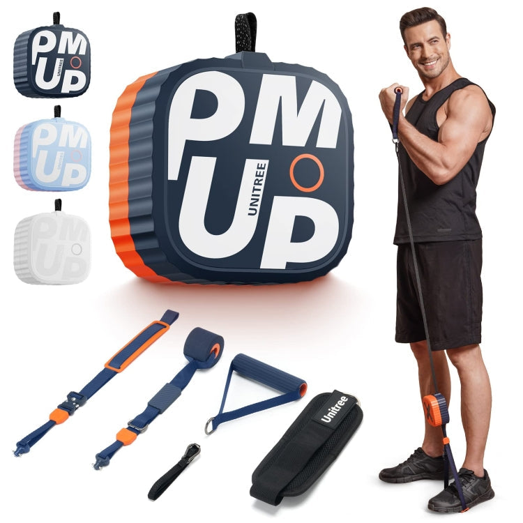 Unitree Pump Portable Home Gym Pump 4.4-44lbs Adjustable Resistance Cable Machine, Pump(Dark Blue), Pump(Blue Orange), Pump(White), Pump(Pink)
