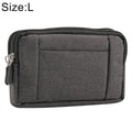 Sports Denim Universal Phone Bag Waist Bag for 5.5~6.3 inch Smartphones, Size: L, L