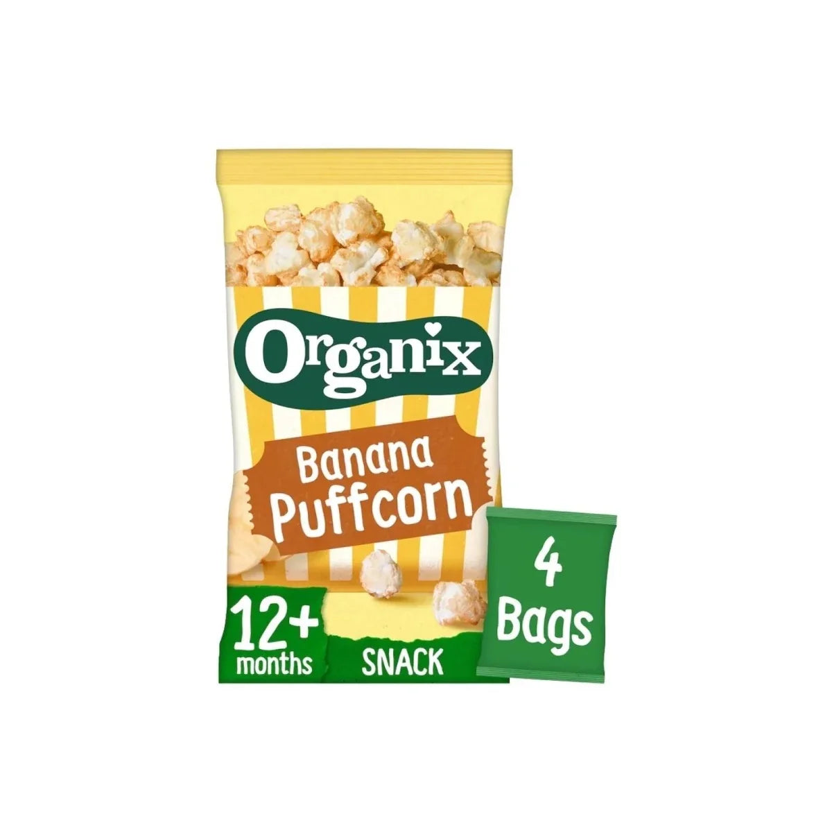 Organix Banana Puffcorn 12+ months 60g (4x15g)