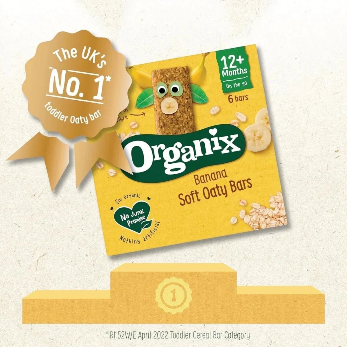 Organix Banana Soft Oaty Bar 12+ months 138g (6x23g)