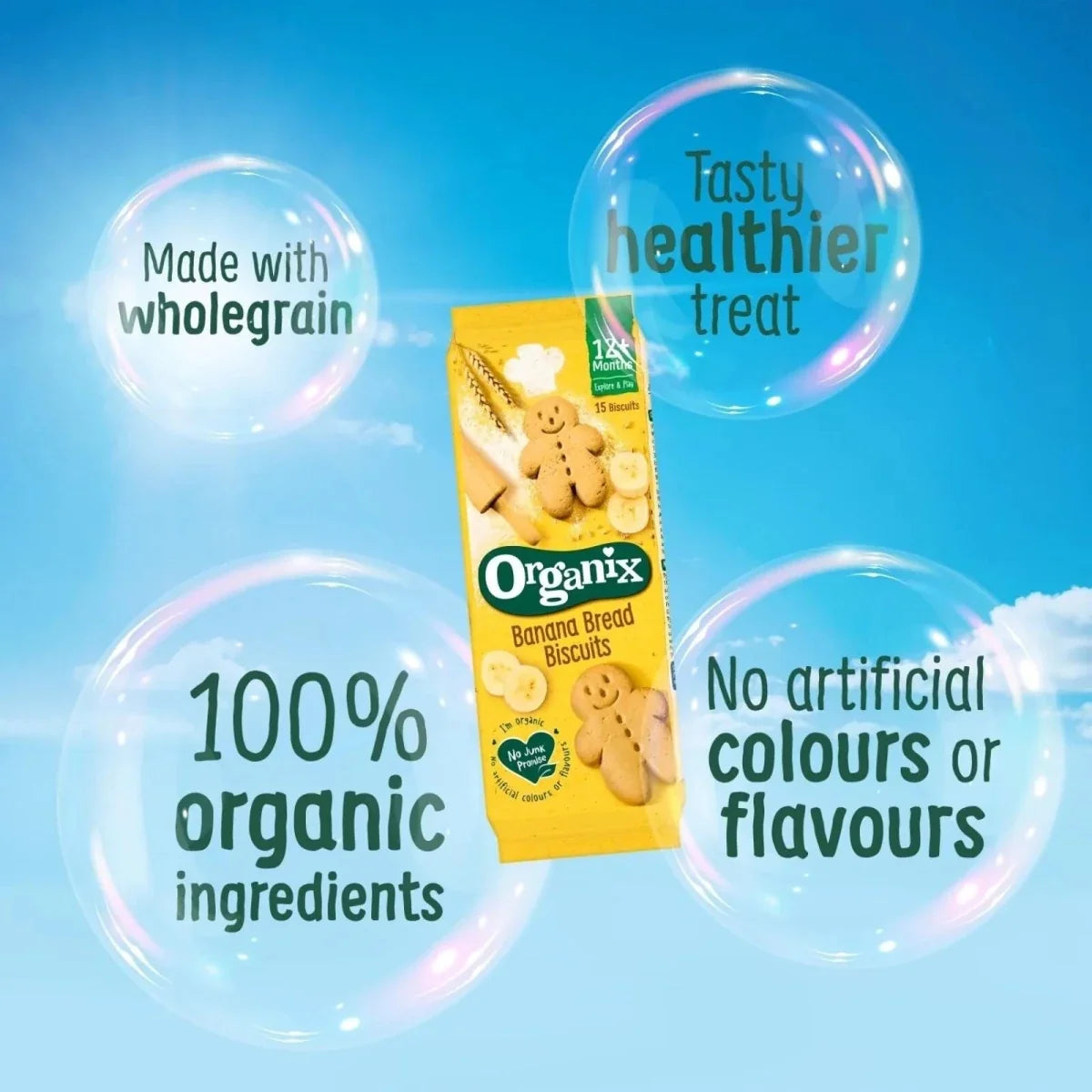 Organix Banana Bread Biscuits 12+ months 135g