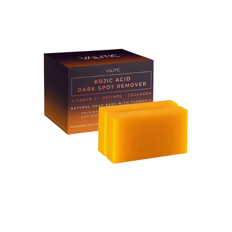 VALITIC Kojic Acid Dark Spot Remover Soap - with Retinol, Turmeric