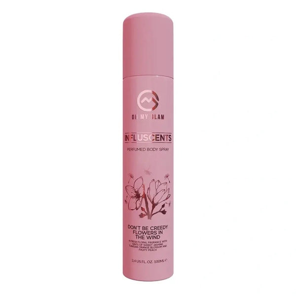 Oh My Glam Influscents Body Spray 100ml - Don't Be Creedy: Flowers In The Wind