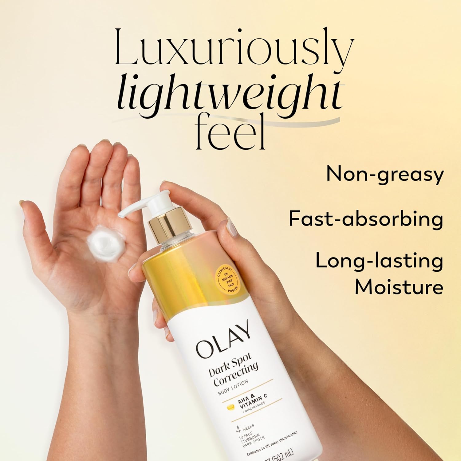 Olay Dark Spot Correcting Body Lotion with AHA, Vitamin C & Niacinamide 17oz