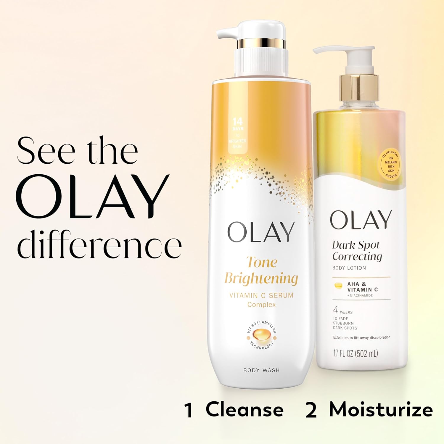 Olay Dark Spot Correcting Body Lotion with AHA, Vitamin C & Niacinamide 17oz