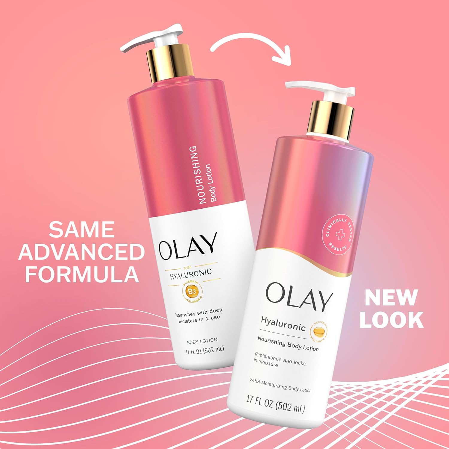Olay Nourishing & Hydrating Body Lotion with Hyaluronic Acid