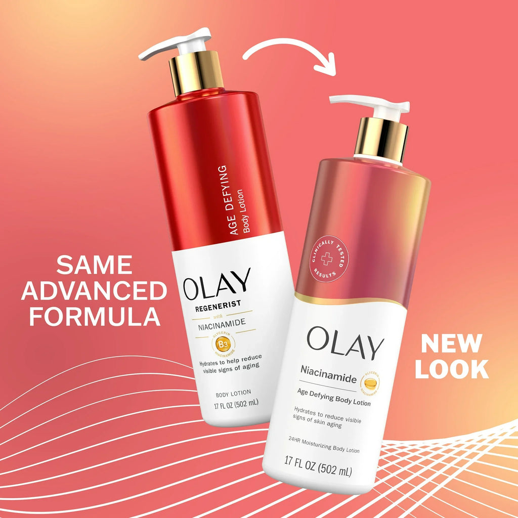 Olay Age Defying Body Lotion with Niacinamide Serum,Vitamin B3 Complex