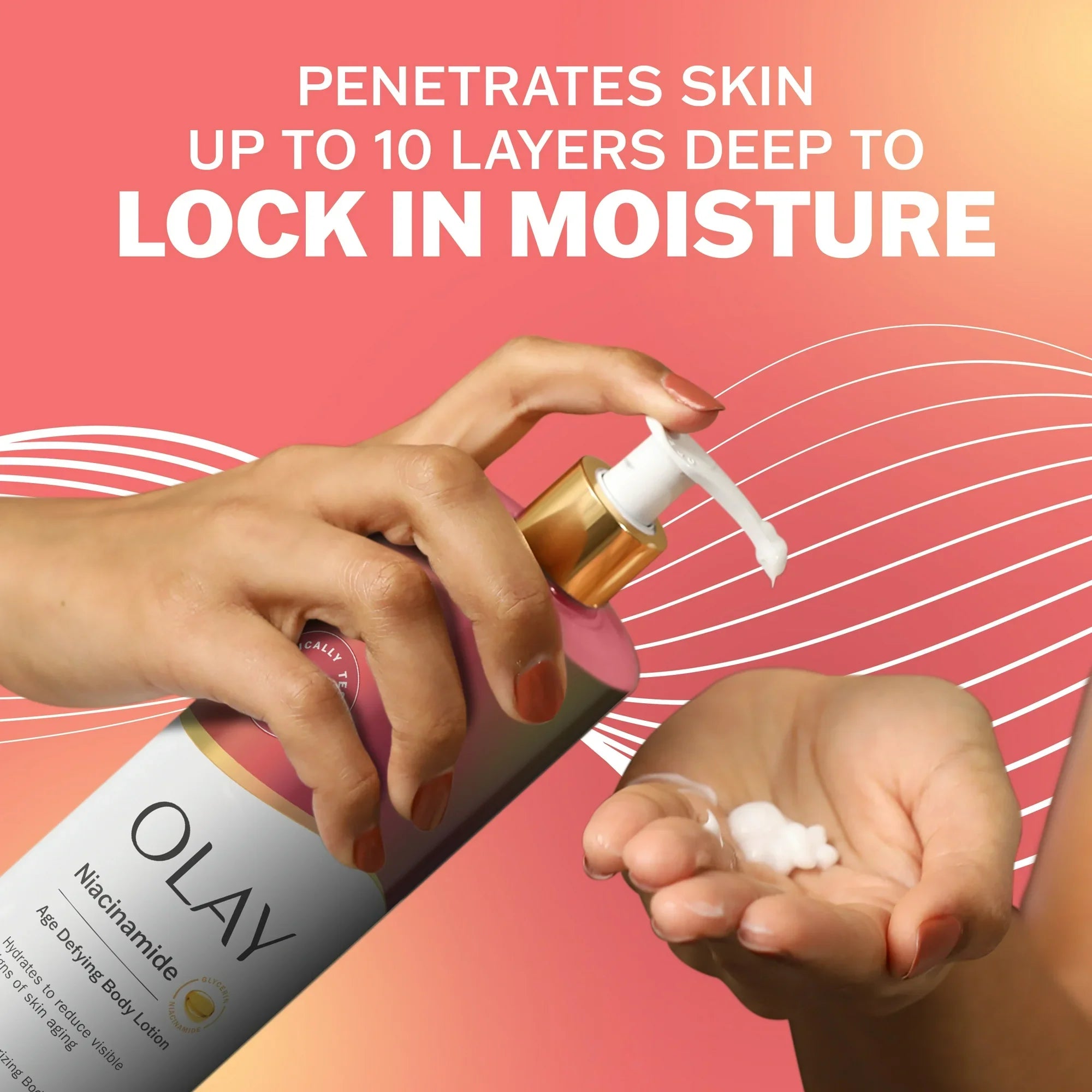 Olay Age Defying Body Lotion with Niacinamide Serum,Vitamin B3 Complex