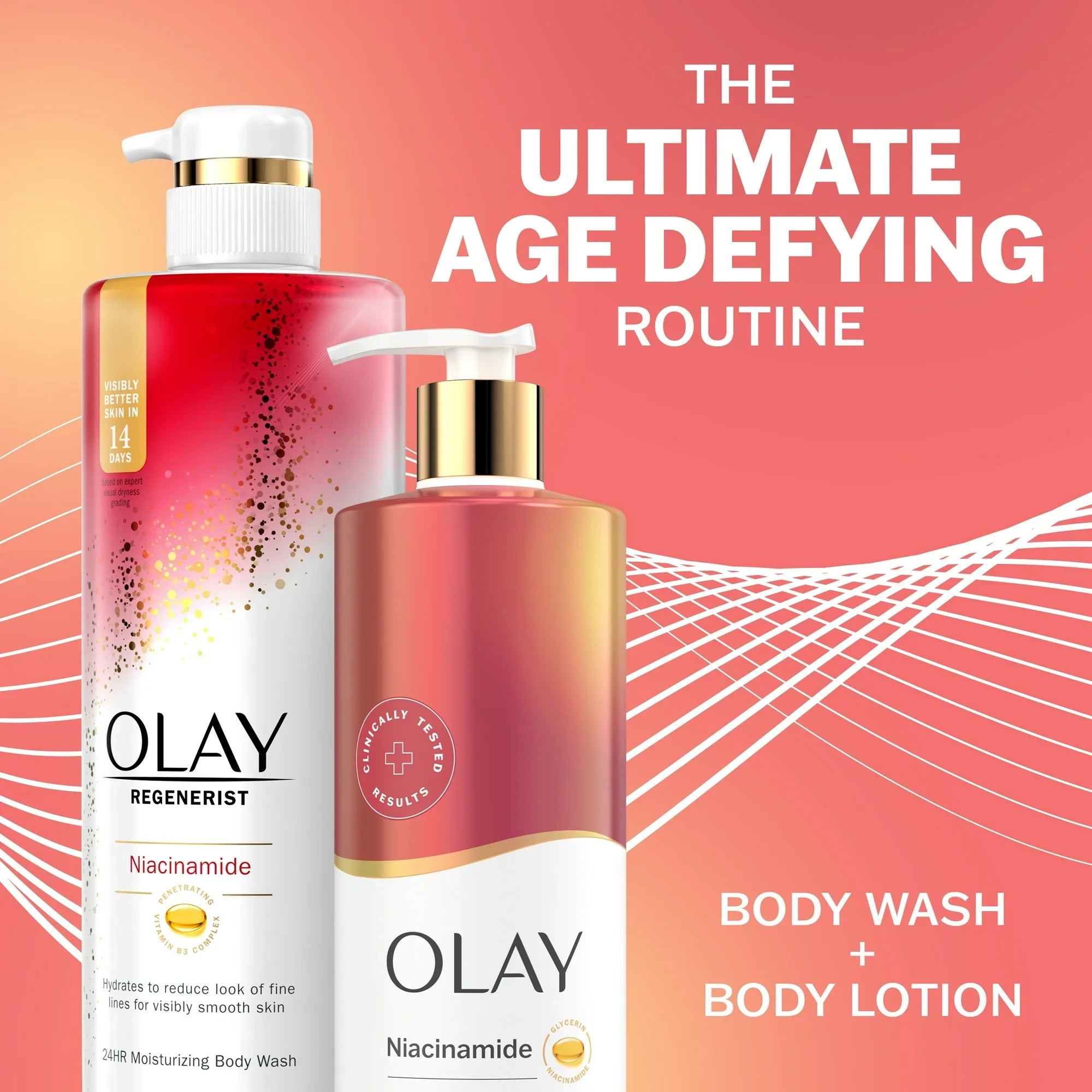 Olay Age Defying Body Lotion with Niacinamide Serum,Vitamin B3 Complex
