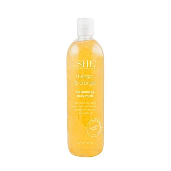 Om She Aromatherapy Mango and Orange Body Wash 500ml