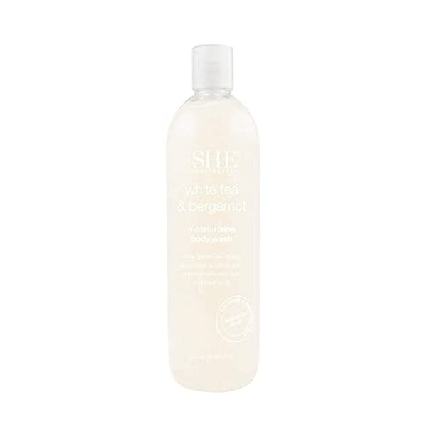 Om She Aromatherapy White Tea & Bergamot Moisturizing  Body Wash 500ml