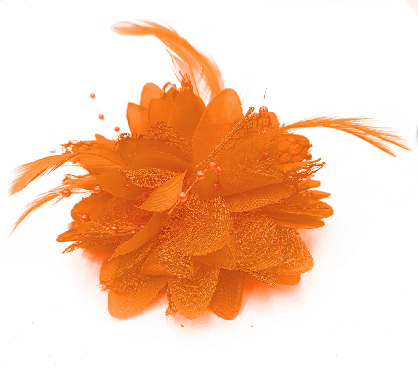 Classic Flower Fascinator - Clip, Band Pin Corsage