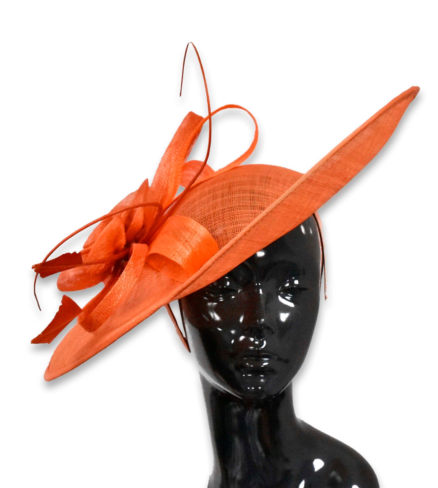 41cm Large SInamay Hatinator Disc Saucer Brim Hat Fascinator on Headband