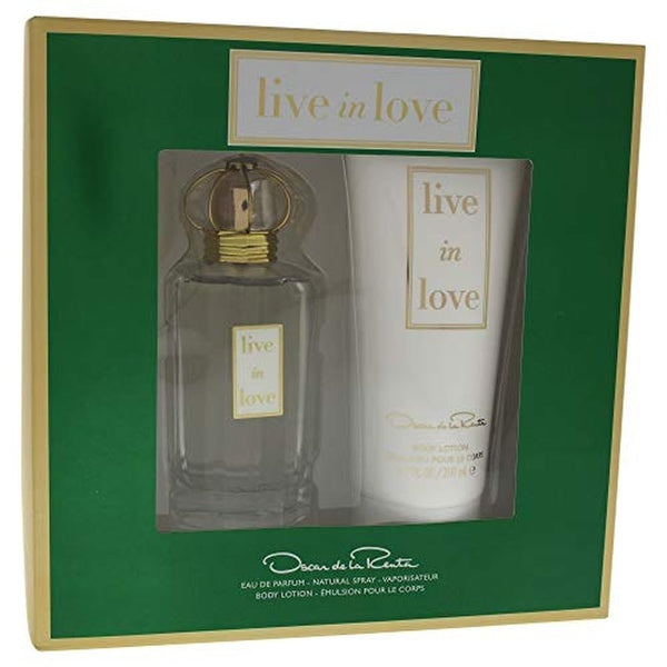 Oscar de La Renta Live in Love Gift Set 100ml EDP + 200ml Body Lotion