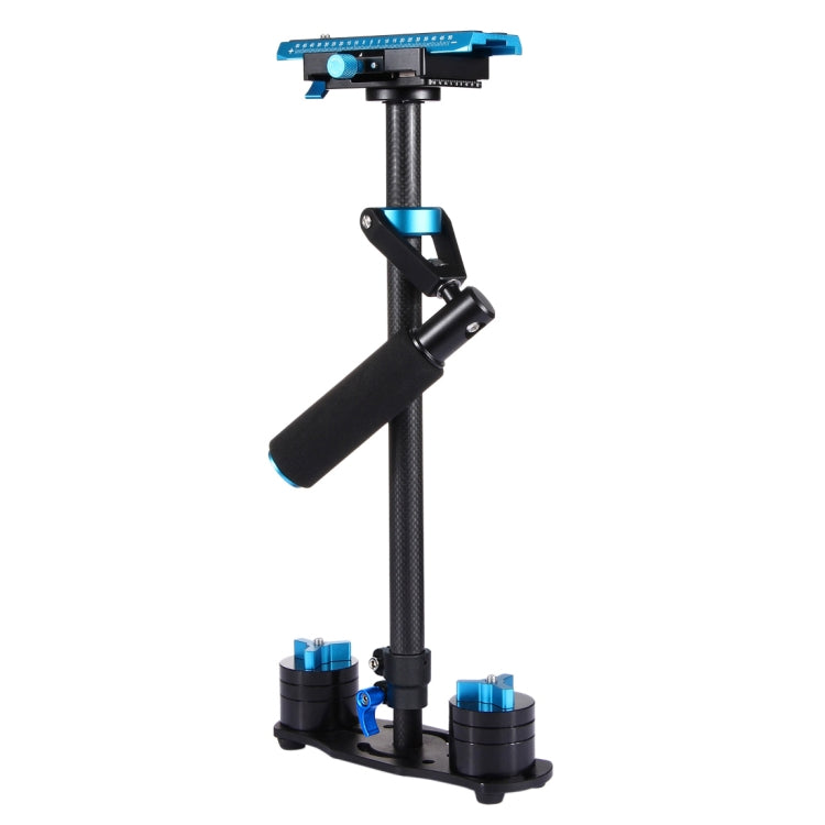 PULUZ 38.5-61cm Carbon Fibre Handheld Stabilizer for DSLR & DV Digital Video & Cameras, Load Range: 0.5-3kg, P60T Black, P60T Blue, P60T Red, RU Stock P60T Black