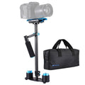 PULUZ 38.5-61cm Carbon Fibre Handheld Stabilizer for DSLR & DV Digital Video & Cameras, Load Range: 0.5-3kg, P60T Black, P60T Blue, P60T Red, RU Stock P60T Black