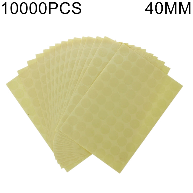 10000 PCS Transparent Round Shape Self-adhesive Sealing Sticker, Diameter: 40mm, Diameter: 40mm
