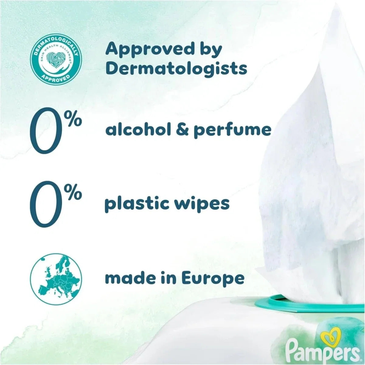 Pampers Harmonie New Baby Wipes Plastic Free Baby Wipes 44x14 pcs
