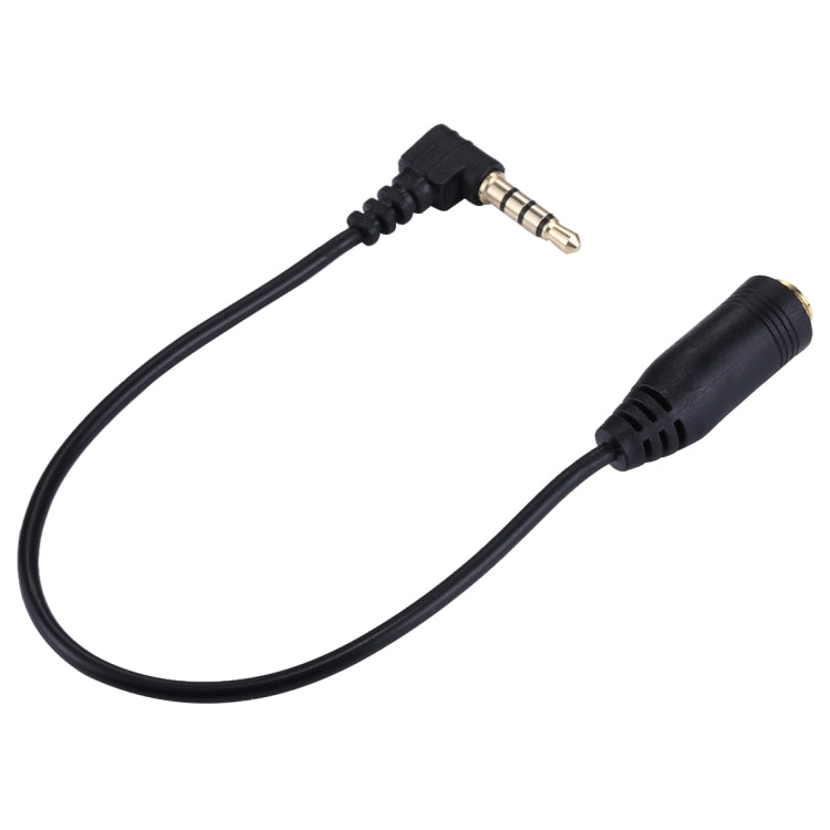 20cm 3.5mm Jack Audio Male to Female Headset Microphone Extension Cable(Black)