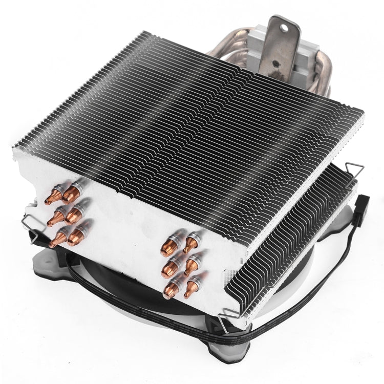 6 Copper Tube CPU Heatsink Fan with RGB Lights, Silent, 4-Pin for Intel & AMD
