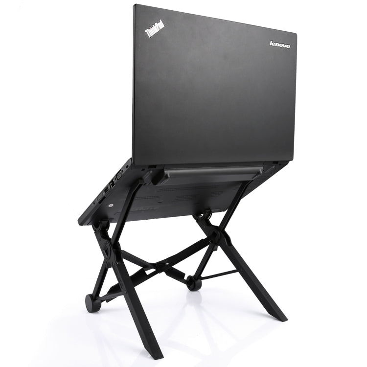 NEXSTAND Portable Adjustable Foldable Desk Holder Stand for Laptop / Notebook, Suitable for: More than 11.6 inch(Black)