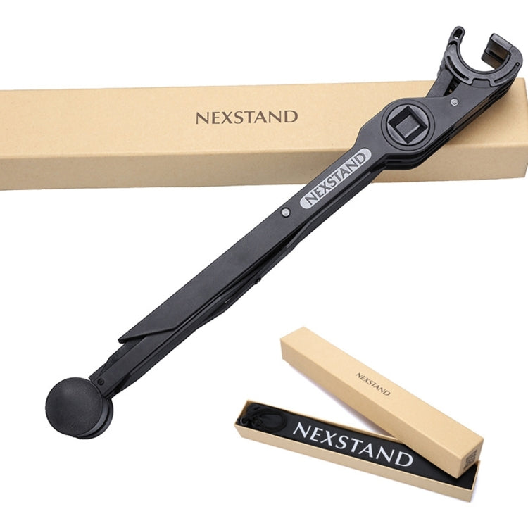 NEXSTAND Portable Adjustable Foldable Desk Holder Stand for Laptop / Notebook, Suitable for: More than 11.6 inch(Black)