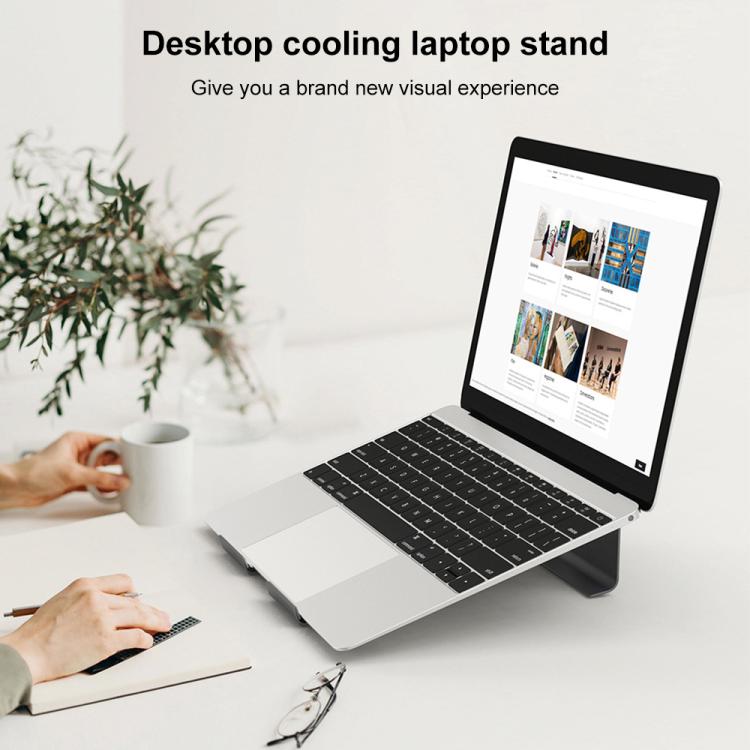 Aluminum Cooling Stand for Laptop, Suitable for Mac Air, Mac Pro,  iPad, and Other 11-17 inch Laptops, Aluminum Stand Silver, Aluminum Stand Grey, Aluminum Stand Gold