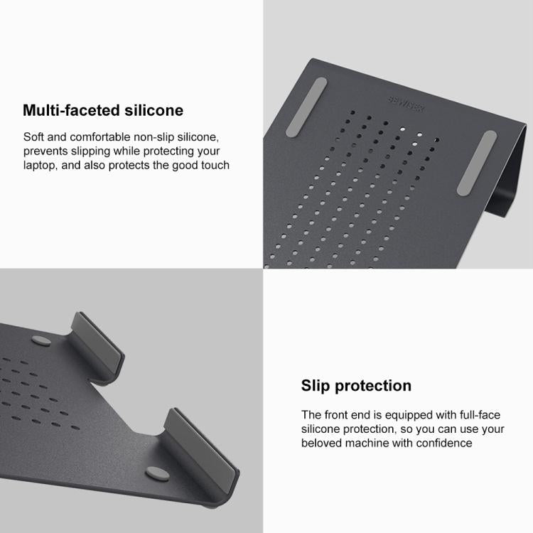 Aluminum Cooling Stand for Laptop, Suitable for Mac Air, Mac Pro,  iPad, and Other 11-17 inch Laptops, Aluminum Stand Silver, Aluminum Stand Grey, Aluminum Stand Gold