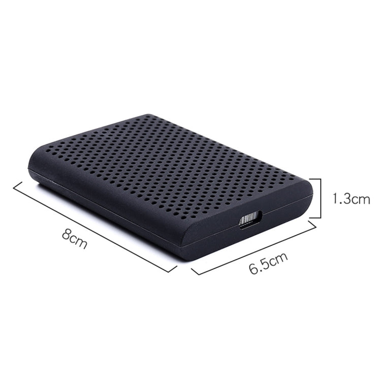 PT500 Scratch-resistant All-inclusive Portable Hard Drive Silicone Protective Case for Samsung Portable SSD T5, with Vents, Red, White, Black, Blue