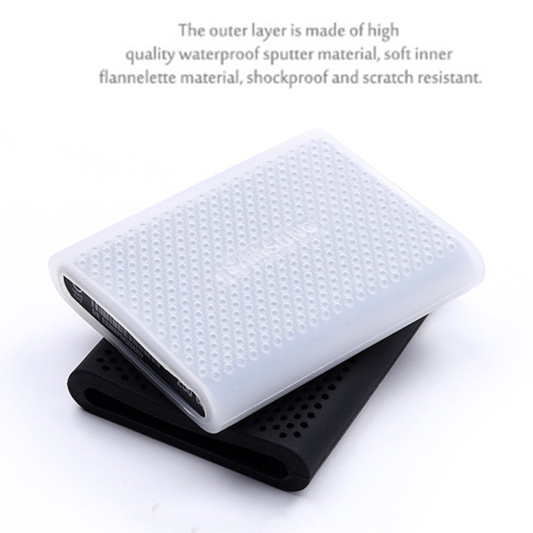 PT500 Scratch-resistant All-inclusive Portable Hard Drive Silicone Protective Case for Samsung Portable SSD T5, with Vents, Red, White, Black, Blue